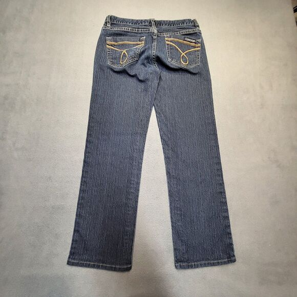 Calvin Klein Jean Womens 2 Blue Skinny Straight Stretch Distressed Denim - Picture 10 of 11